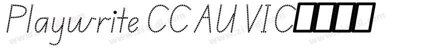 Playwrite CC AU VIC字体转换 Playwrite CC AU VIC字体转换